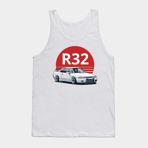 nissan skyline r32 Tank Top by artoriaa